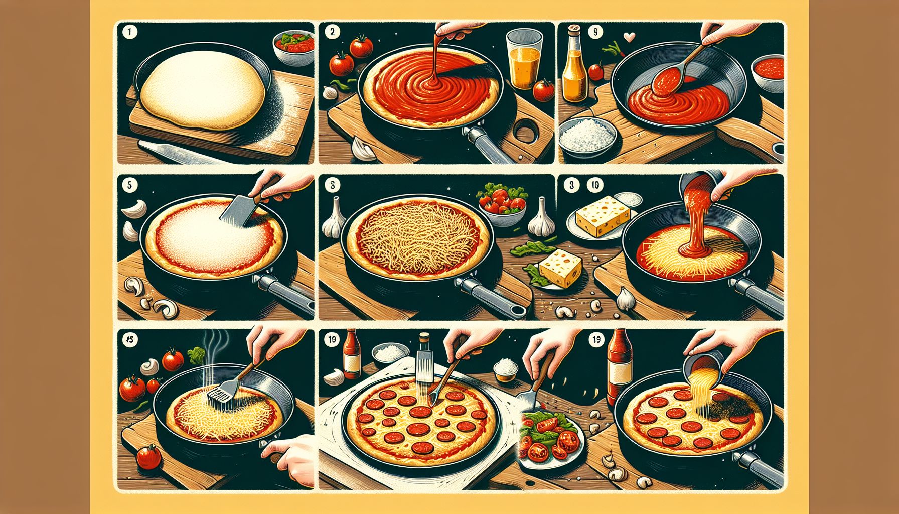 Kaikki mitä halusit tietää rapean paistinpannupizzan valmistuksesta